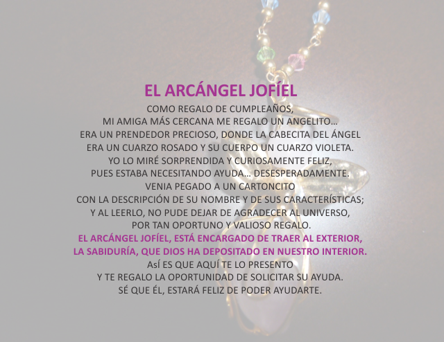 El arcángel jofiel Noviembre 3 de 2011